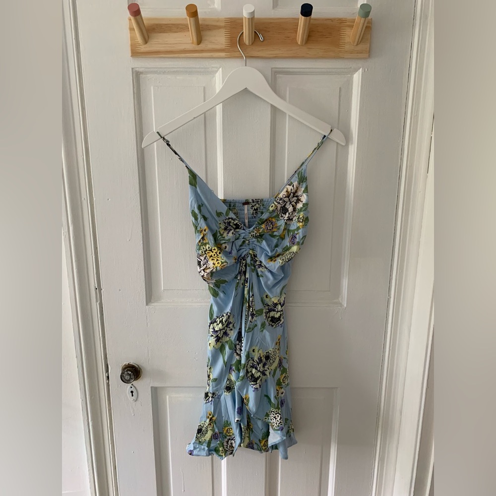 Free People floral mini dress